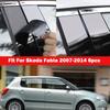 Car Window Pillar Posts Door Trim Cover Stickers Decal for Skoda Fabia 2007 2008 2009 2010 2011 2012-2014 Exterior Accessories