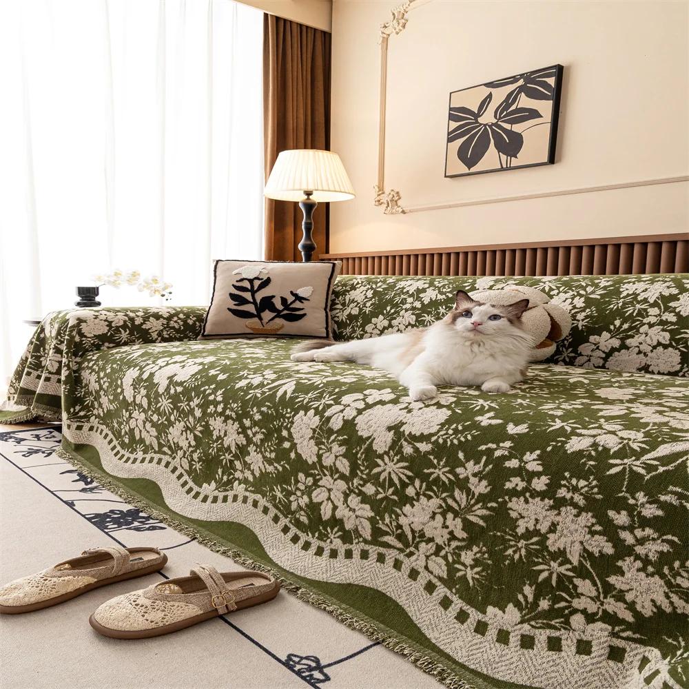 Мягкое восковое утолщенное полотенце для дивана, новое осенне-зимнее, цельное, противоскользящая чехол-ткань, полотенце