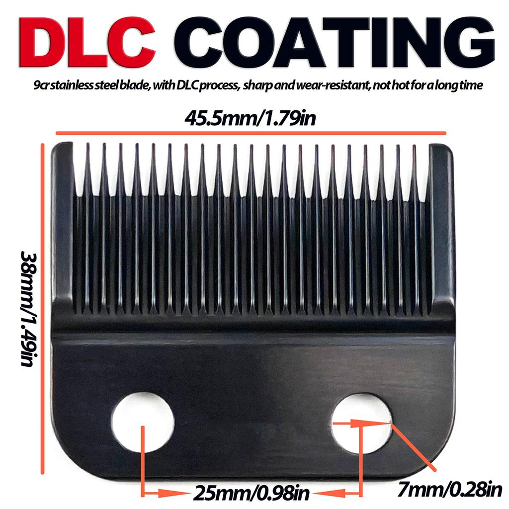 BRDCLIP V001 Профессиональная машинка для стрижки волос, сменное лезвие, циркониевый триммер с глубокими зубцами, лезвие из нержавеющей стали 9CR