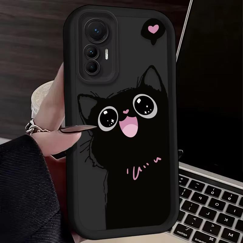 Чехол для телефона с рисунком милого кота из мультфильма для Xiaomi Mi Poco X6Pro X6 X7 X5 Pro Mi Poco F7 F6 F5 Pro Мягкий силиконовый чехол