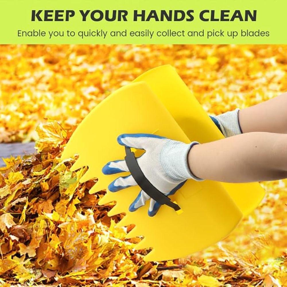 Hand Held Leaf Scoops Hand Rakes Lightweight Garden Leaf Collector Garden Cleaning Tool