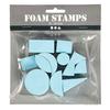 12 tampons mousse EVA - Formes géométriques