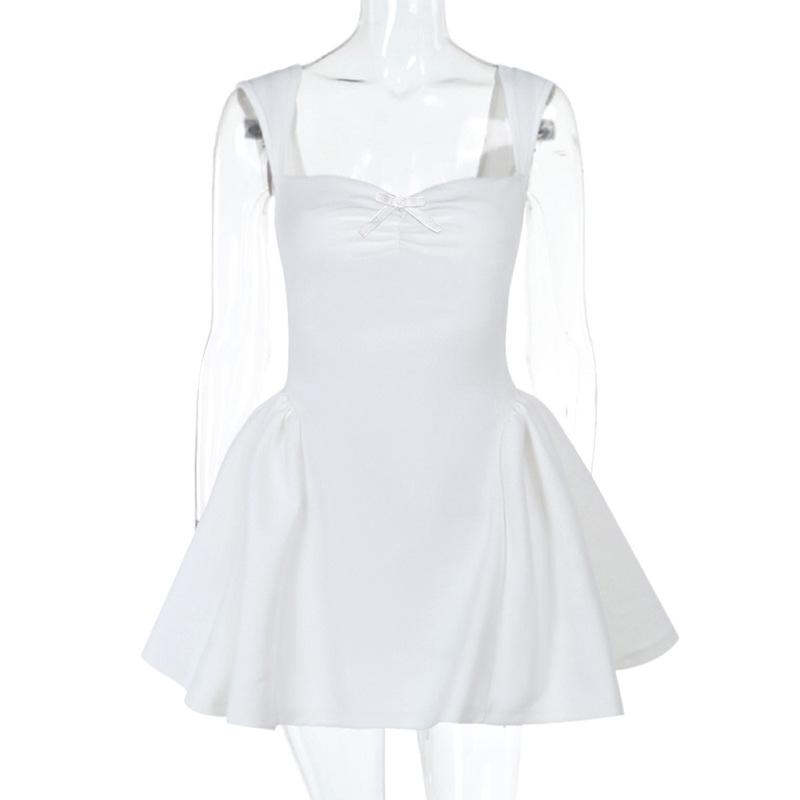 Spring Wrap Hip Skirt Women's Fashion Ethos Elegant Slim Peach Collar Halter Dress