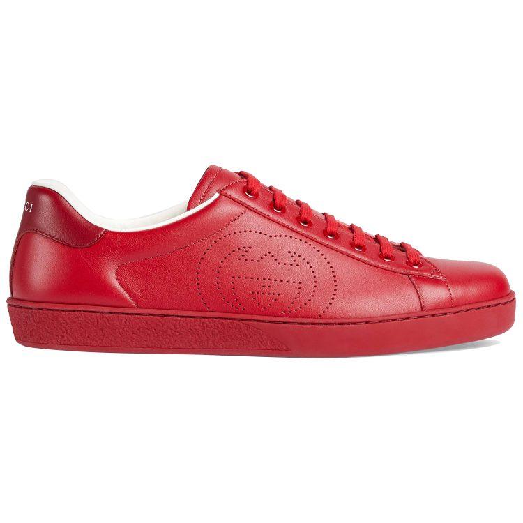 Gucci Ace 'Interlocking G - Hibiscus Red' 599147 AYO70 6463