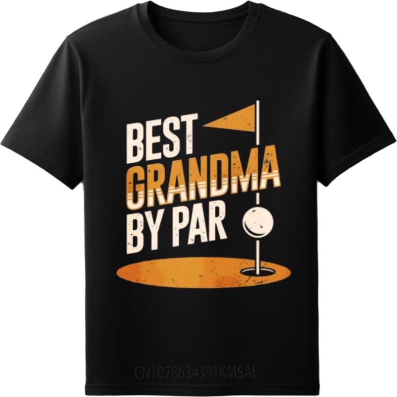 Breathable Tee Solid Color Unisex short sleeve tshirt Cotton Best Grandma By Par Golf Design Classic Unisex tees Classic Tshirt