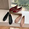 2025 Плоские туфли-одиночки женские нишевый дизайн, легкая роскошь, мода, разделение пальцев, скрытый подъем