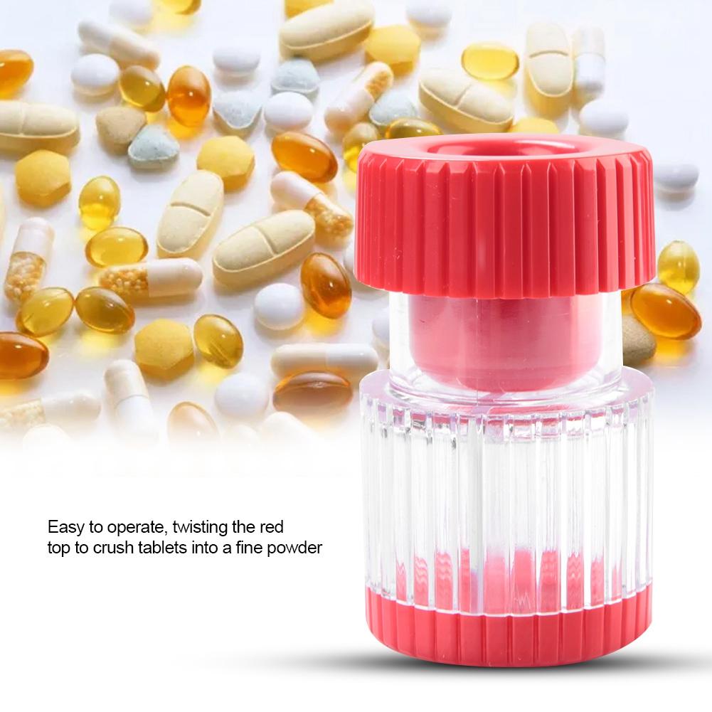 Portable Lightweight Pill Crusher Pill Container Pulverizer for Medicine Tablets