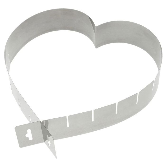 3 cadres à pâtisserie extensible - coeur