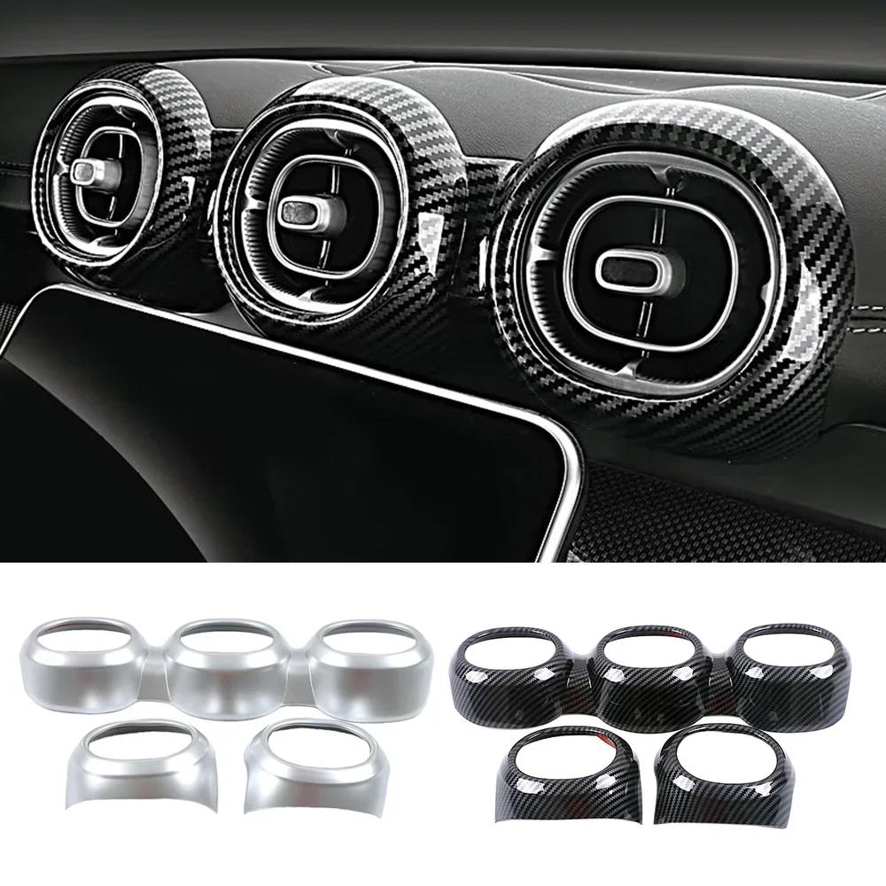 For Mercedes Benz C Class W206 S206 C200 C220 C300 2024 2024 Car Dashboard AC Air Outlet Vent Ring Frame Cover Trim Part Refit