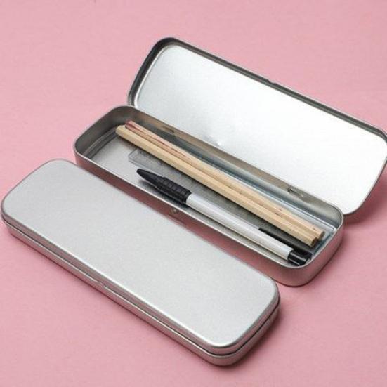 Коробка для ручек большой емкости, сверхмощный металлический прямоугольный многофункциональный держатель для карандашей и канцелярских принадлежностей для мальчиков и девочек, органайзер, школьные принадлежности