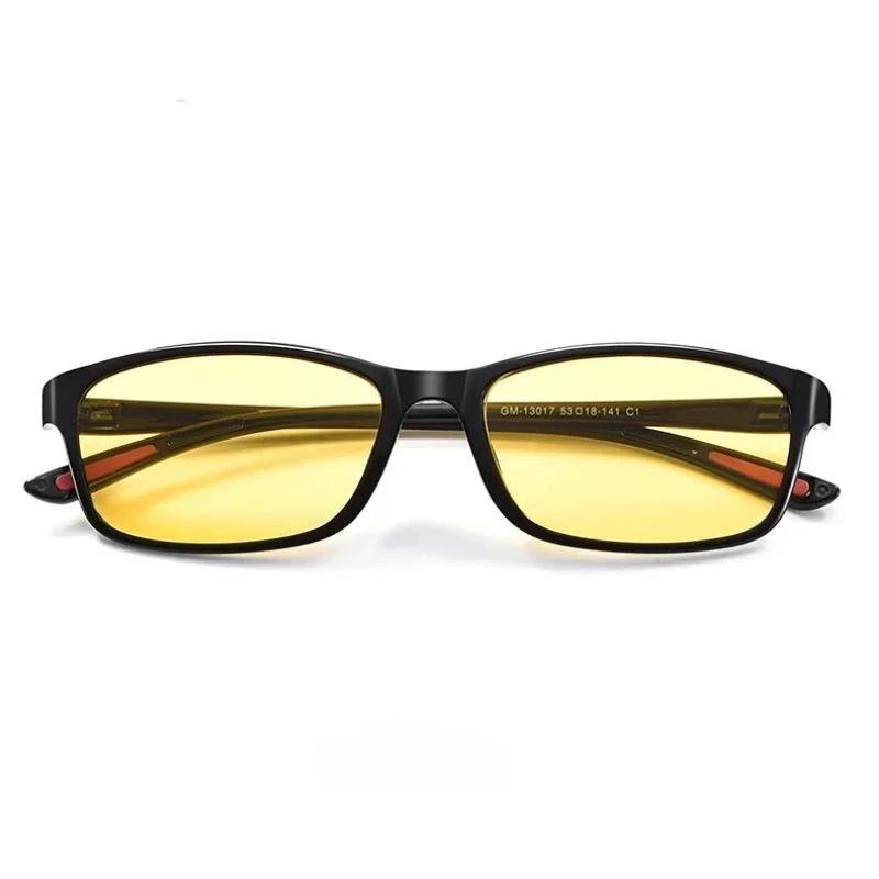 Винтажные женские мужские антибликовые очки для вождения ночного видения с ультралегкой квадратной оправой для очков с близорукостью в стиле ретро до 4,0