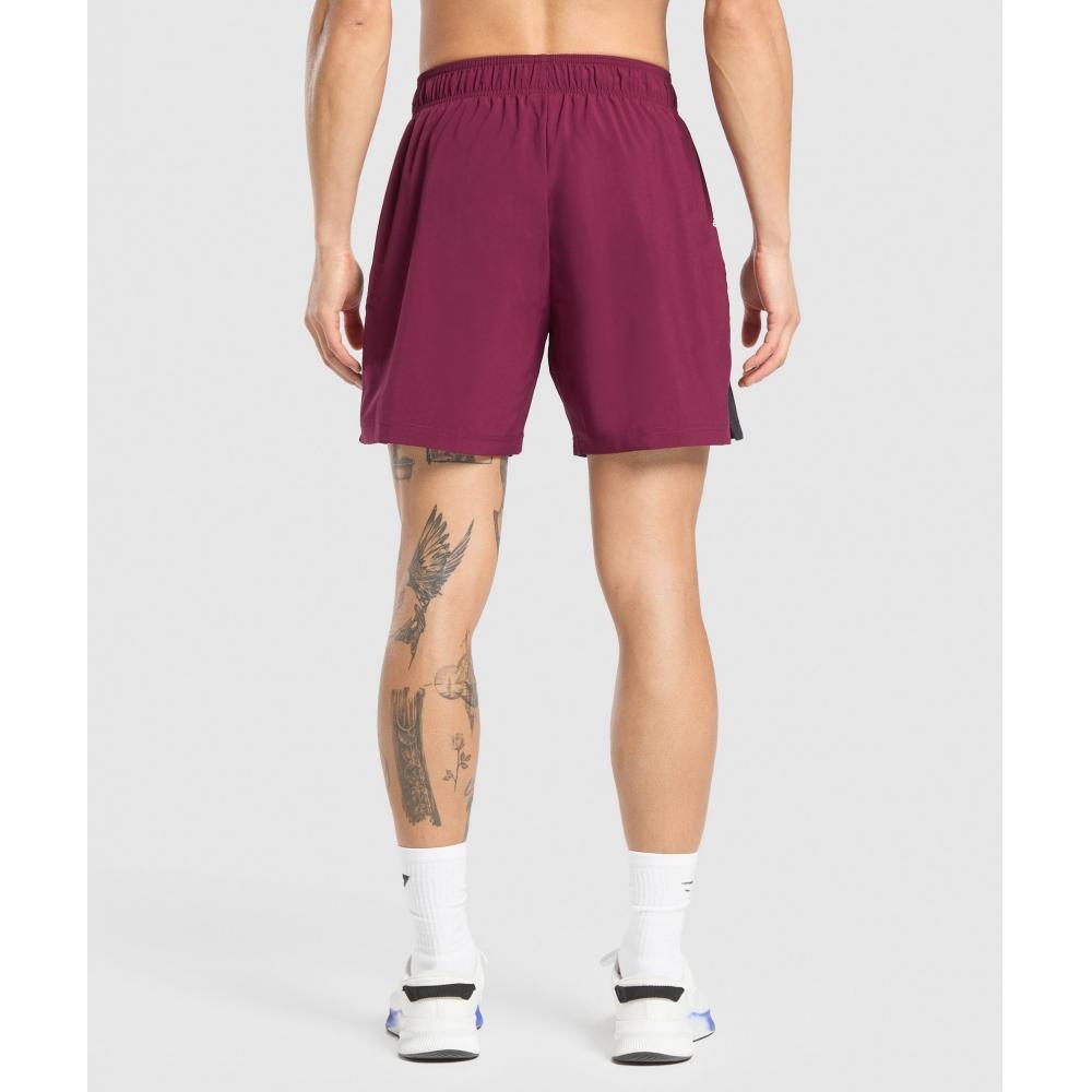 Gymshark Спортивные шорты 7 Strong Pink Black A1b3l Kcrj