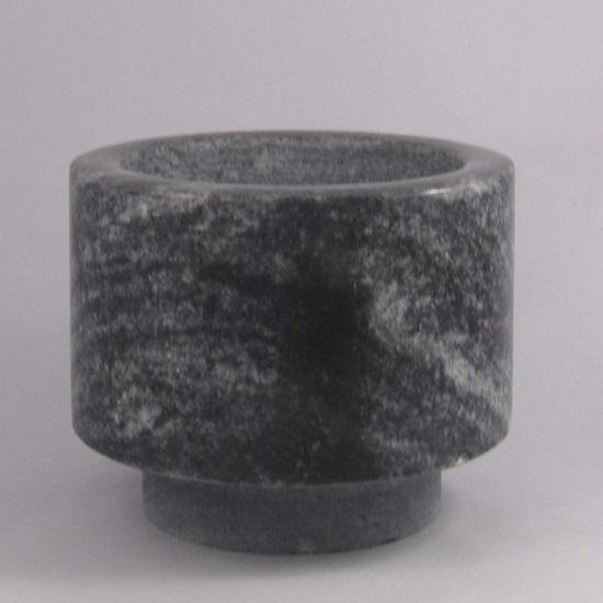 Мельница из натурального камня с пестиком-ступкой для специй, приправ, пасты гуакамоле