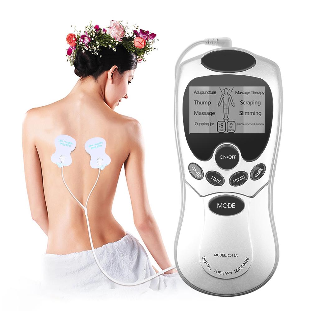 Digital EMS Therapy Machine Electric Muscle Stimulator Pain Relief Full Body Pulse Massager Tens Massage Device Physiotherapy Microcurrent Health Care