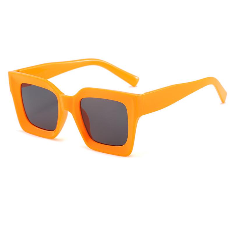 Retro Street Style Oversized Square Sunglasses With Uv400 For Outdoor Sports And Festivals