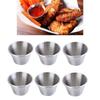 6 Pcs 70ml Stainless Steel Wine Glass Leakproof Stainless Steel Sauce Cups  Camping