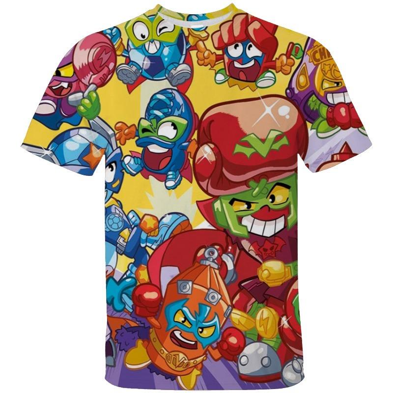 Женщины Мужчины Super Zing 3D Печать Одежда Super Sing Мода Харадзюку Футболка Ребенок Аниме Картом Футболки Повседневный Круглый Вырез Топ Футболка Y2k