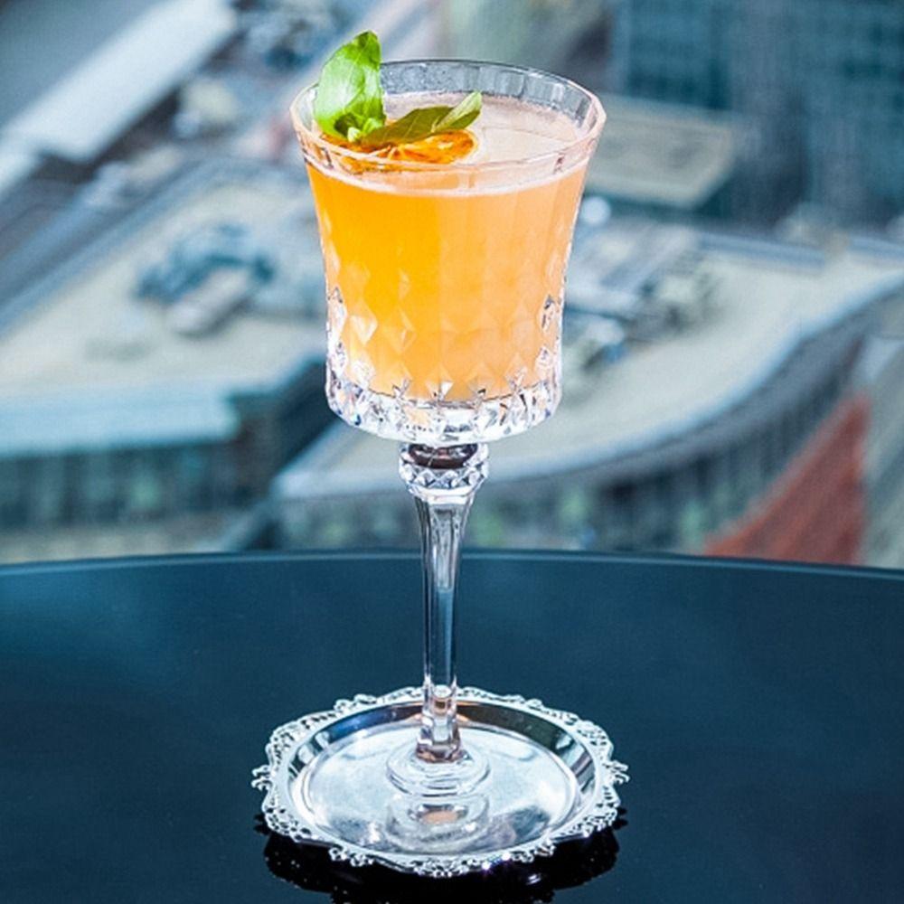 7 Pcs/set Zinc Zinc Zinc Alloy Patterned Cup Mat Plated Metal Cake Tray European Decor Racks  Fruit Tray