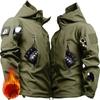 Winter Fleece Hooded Mens Jacket Pocket Zipper Waterproof and Windproof Coat