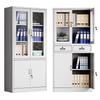 Miling Steel Transparent Glass Office File Cabinet
