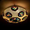 Mosaic Crafted Multicoloured Decorative Glass Ceiling Light