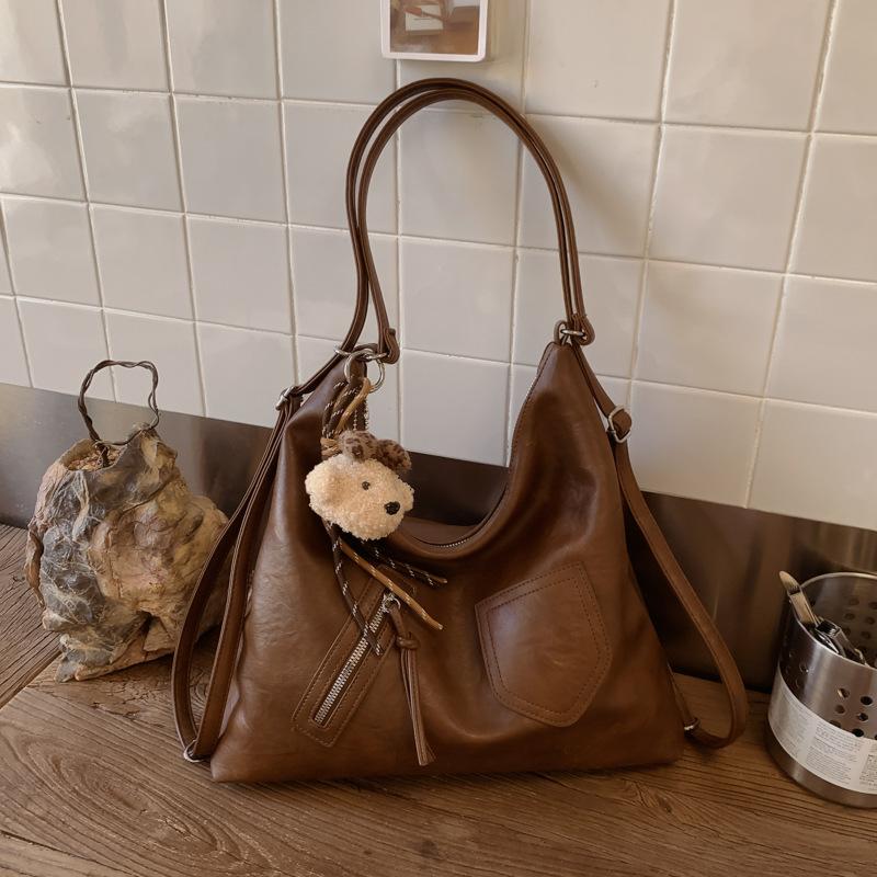 Сумка-тоут большой вместимости, нишевая повседневная сумка подмышку, сумка для поездок на работу через плечо или с двумя лямками