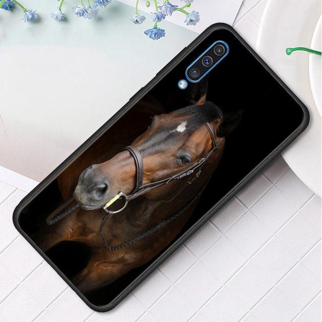 Силиконовый чехол для телефона Samsung Galaxy A50 A70 A10 A20e A30 A40 A20s A10s A10e A80 A90 A60 A30s, чехол с изображением бегущих лошадей