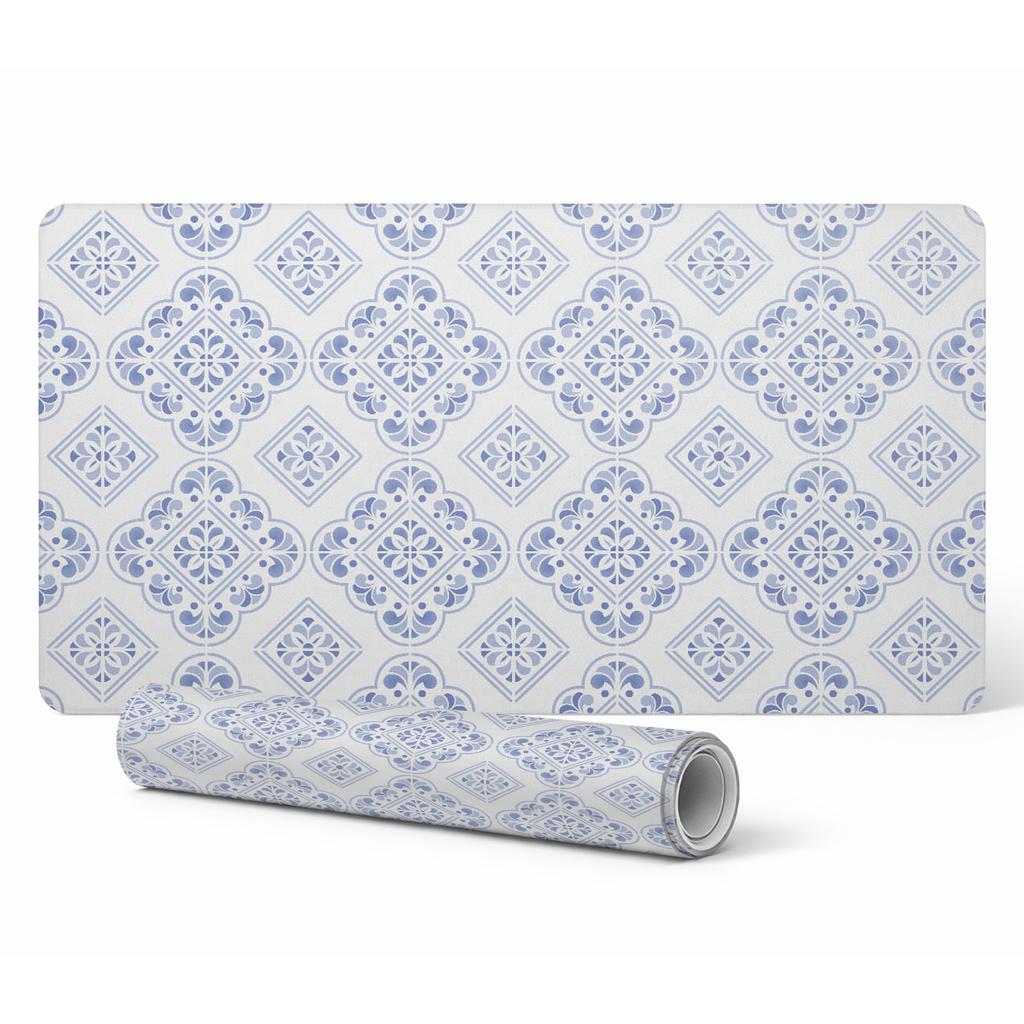 Decorative Laptop Desk Mat Geometric Retro Pattern 100x50 cm