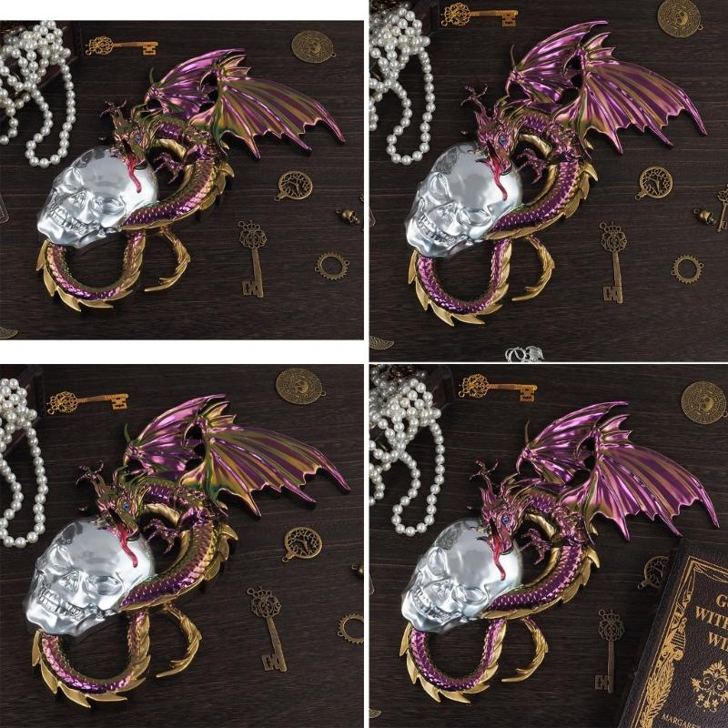 Dragon Skull Silicone Mold DIY Wall Decorations Crystal Epoxy Resin Mould Half Three-dimensional Decorative Casting Tool