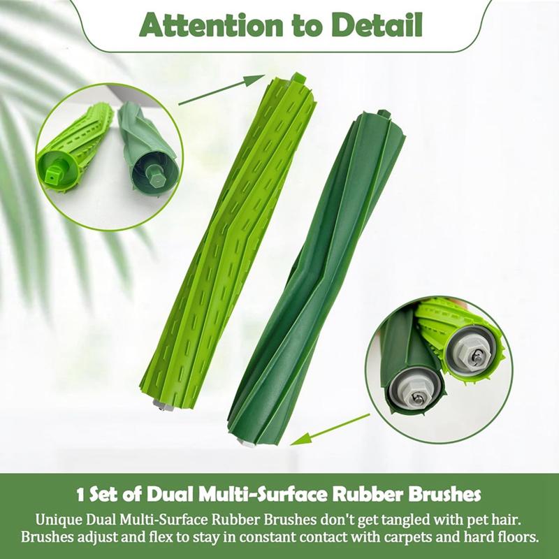 Сменный комплект, как показано на рисунке, пластик для Irobot Roomba Combo I5, I5+, J5, J5+, основная боковая щетка, фильтр Hepa, салфетка для швабры, запасные части