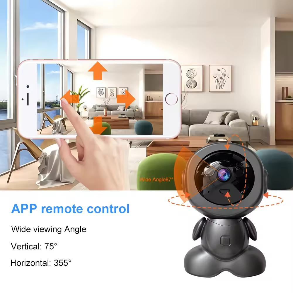 Беспроводная WIFI камера видеонаблюдения, ночное видение, PTZ, двусторонняя связь, умный сетевой робот-камера безопасности