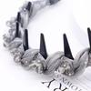 Women Headband Faux Crystal Decor Twist Cloth Hair Hoop Bright Color Lightweight Versatile Headband Hair Accessory