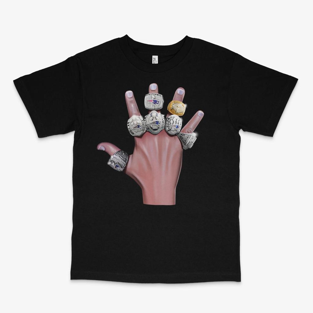 Brady 7 Rings Black Tee