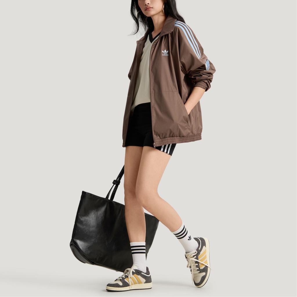 adidas Оригинальная унисекс ретро спортивная куртка коричневая KV8875