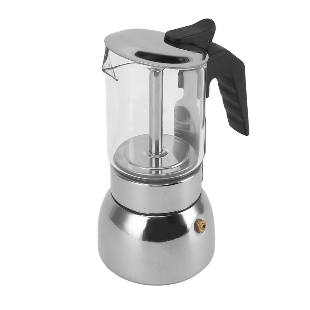 Стеклянная плита Moka Pot электрическая плита Moka Pot с основанием из нержавеющей стали Классическая кофеварка