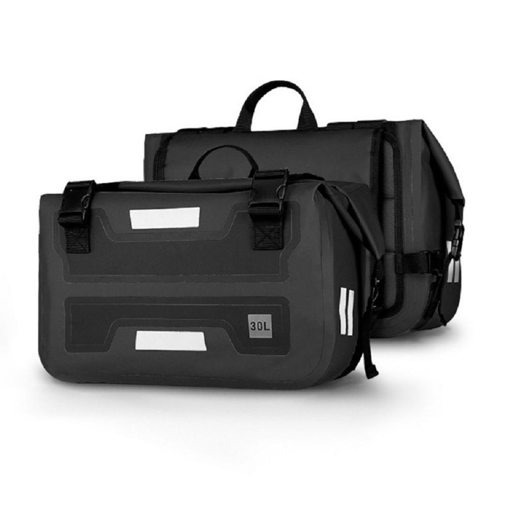30L Motorcycle Saddle Bag Large Capacity Riding Side Bag Anti-Slip Quick Release Bag Motorcycle Modification Accessories