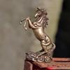 Vintage Copper Zodiac Horse Small Statue Feng Shui Ornaments Brass Lucky Animal Miniatures Figurines Desktop Decorations Crafts