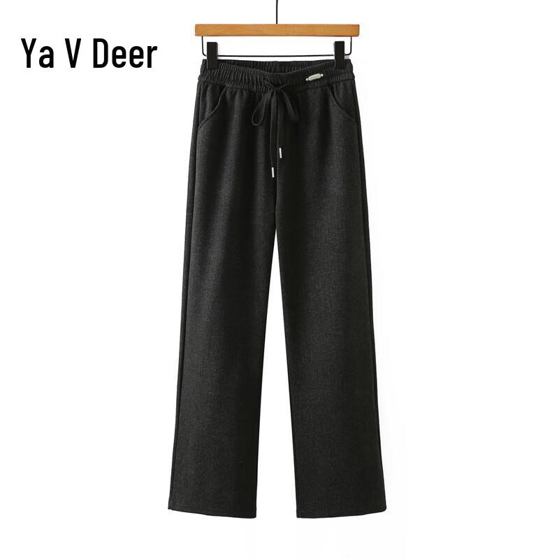 Yalu Women's Casual High-Waist Straight-Leg Pants