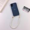 For Samsung A31 A21 A11 M11 A21s M01 A01 Core A10e A20e S20fe S8 Plus S7edge Korean Luxury Pearl Crossbody Necklace Lanyard Case