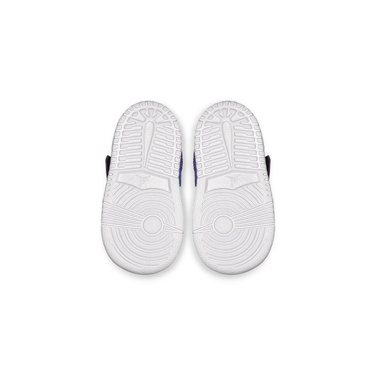 Jordan Air Jordan 1 Mid Alt Модные Устойчивые к истиранию Высокие Детские Кроссовки Черно-Фиолетовые для Младенцев и Малышей AR6352-051