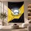 Decorative Tapestry,Derby County Printed Wall Art, Lightweight Wall Hanging For Bedroom Background