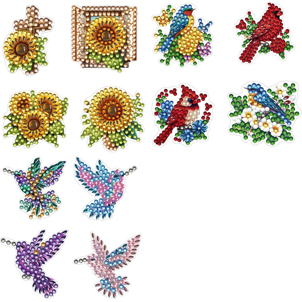 12 шт. Алмазная мозаика Автомобильный освежитель воздуха Зажимы для вентиляционного отверстия Автомобильный диффузор Зажим для вентиляционного отверстия Стразы Автомобильное украшение для поделок