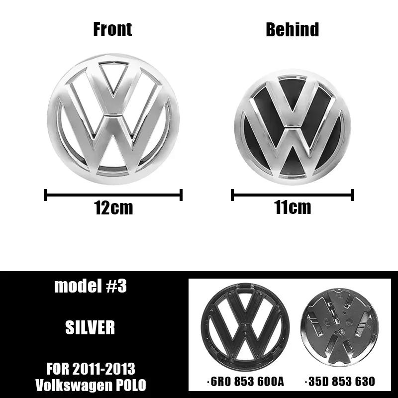 VW Valve Stems Caps Golf 3 4 MK3 MK4 For VOLKSWAGEN VW 2026 New Emblems 2Pcs Car Emblem Front Grille Rear Trunk Lid Sticker Badge D