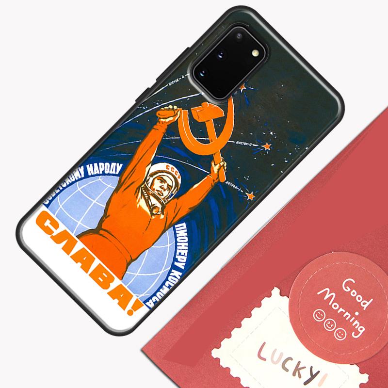 Vintage Stalin USSR CCCP Case For Samsung Galaxy S22 S21 S23 Ultra Note 20 S8 S9 S10 Note 10 Plus S20 FE Back Cover