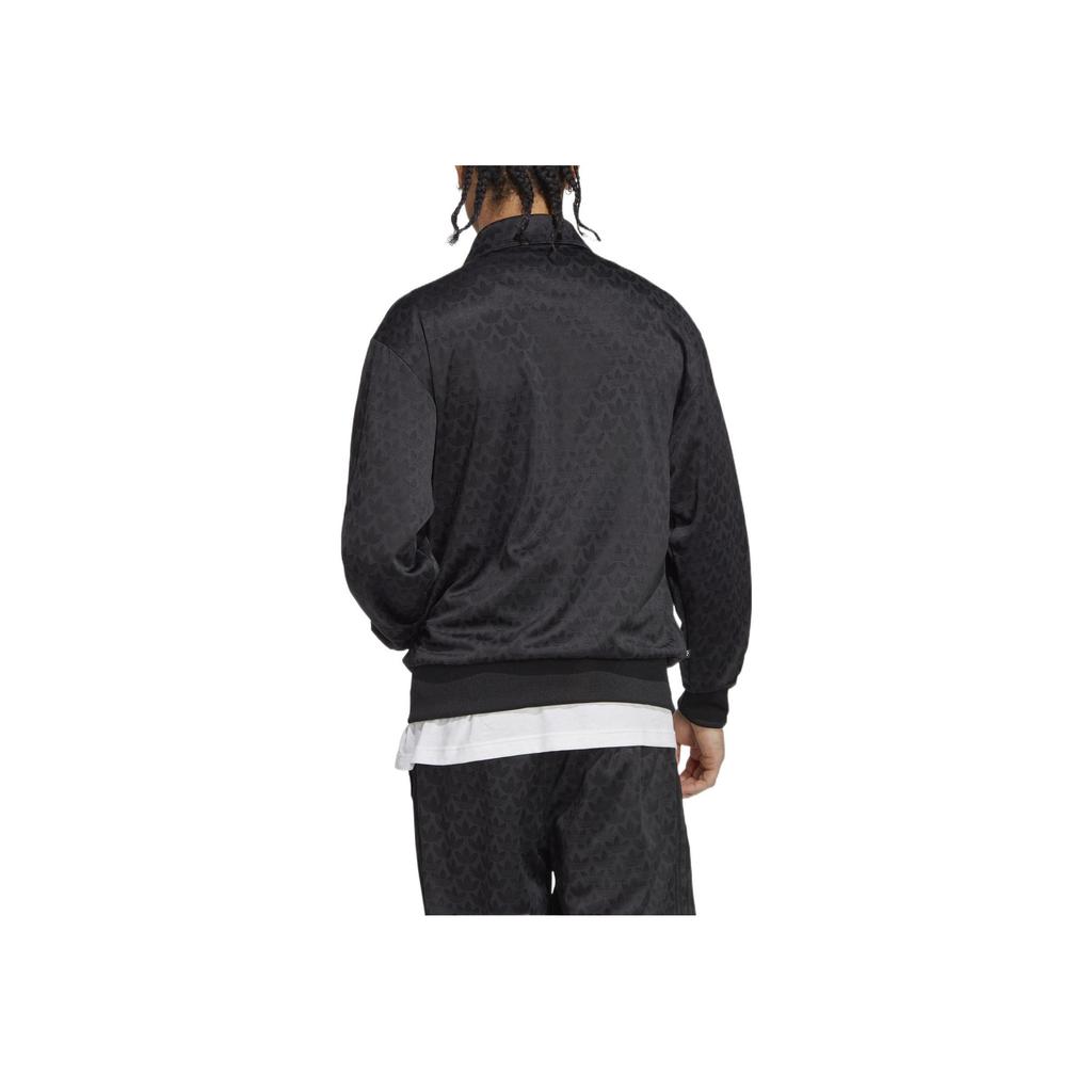 Adidas Мужская куртка Originals с логотипом и воротником-стойкой, черная HZ4155