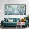 Nordic Abstract Birch Forest Oil Painting Still Life Canvas Prints Poster Wall Art Picture Home Decor For Living Room Unframed