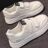 2025 New Spring Thick-soled Velcro Heightening Little White Shoes Women's Shoes Sports Shoes Women's Flow Versatile Casual Shoes