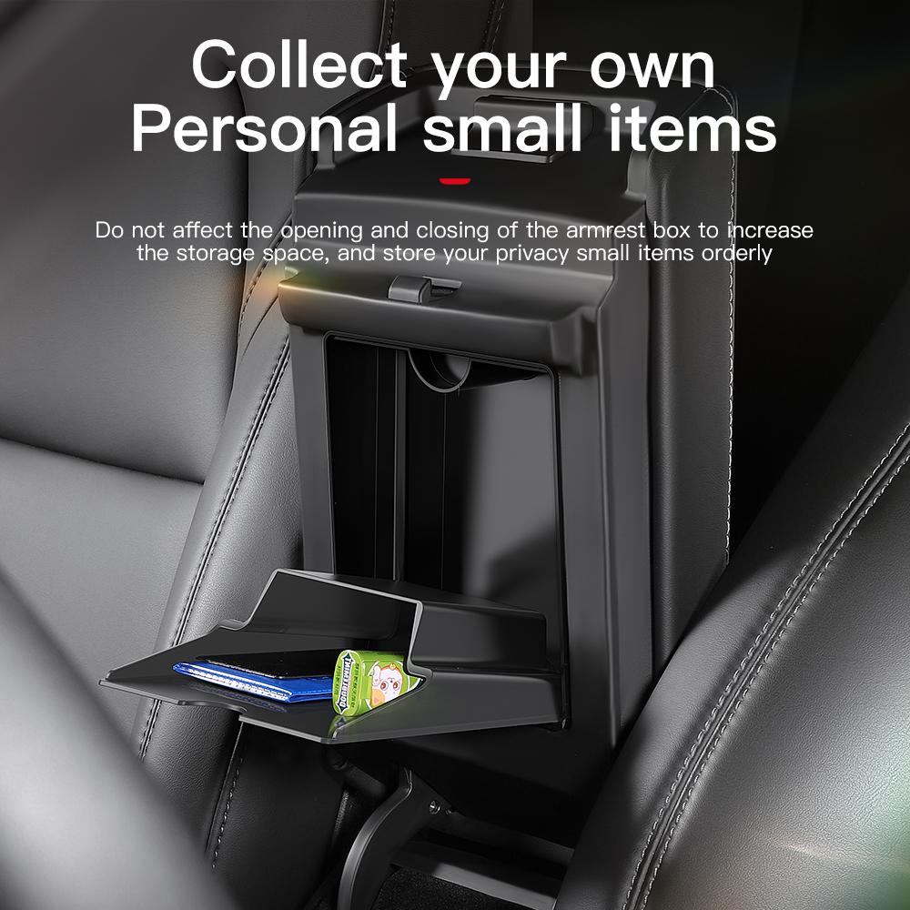 Для Tesla Model 3 Model Y 2022 2023 Центральная консоль подлокотник Магнитный скрытый ящик для хранения Органайзер Коробка автомобильные аксессуары