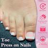 120Pcs Press on Short Tip Toenail Chic French Fake Toe Nails Luxury Tip Nails Set  Nails Art