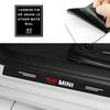 4 шт. Наклейка для защиты порогов автомобиля из углеродного волокна, защита от царапин, рестайлинг для BMW Mini Cooper F54 F55 F56 R56 R60 SONE Roadster Clubman Coupe
